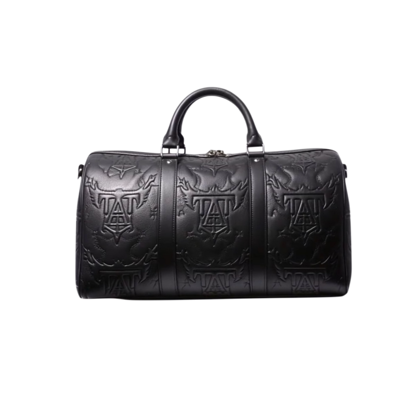 EMBOSSED LEATHER DUFFEL