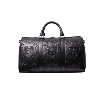 EMBOSSED LEATHER DUFFEL