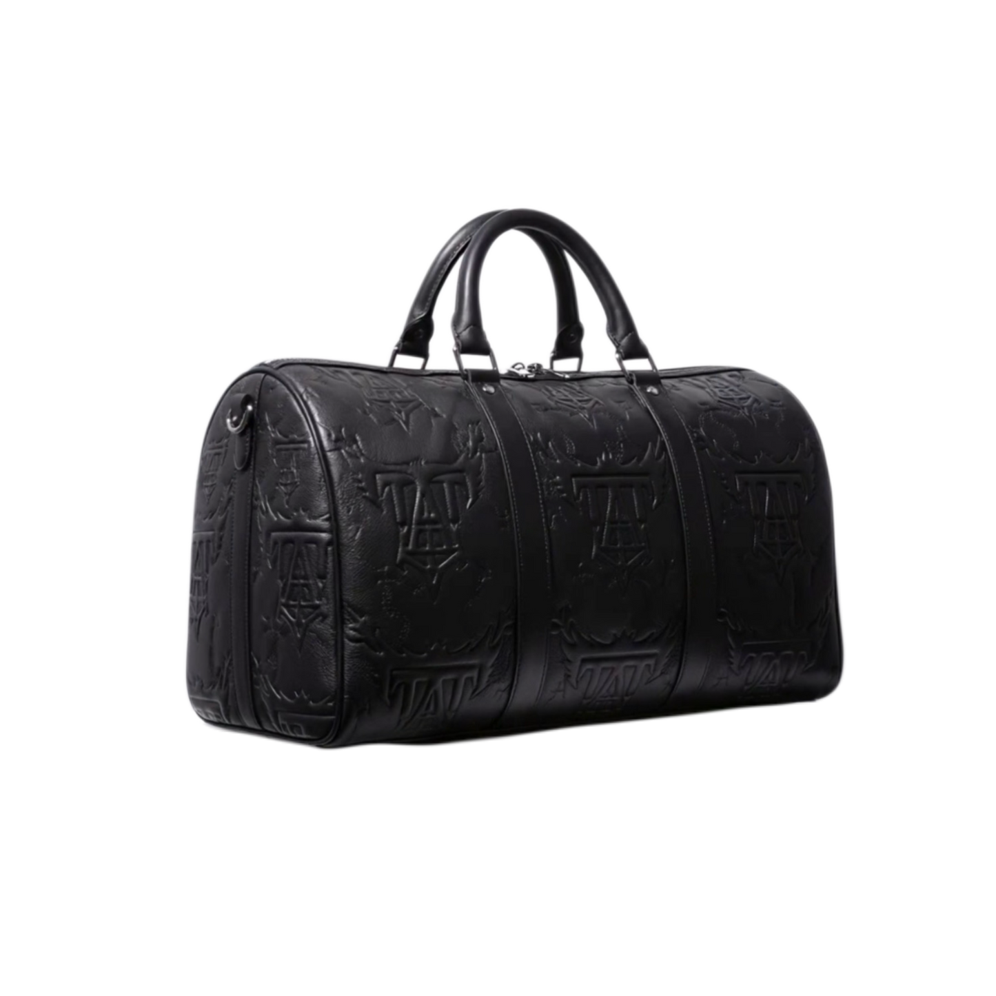 EMBOSSED LEATHER DUFFEL