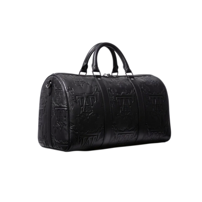 EMBOSSED LEATHER DUFFEL