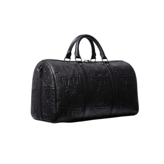 EMBOSSED LEATHER DUFFEL